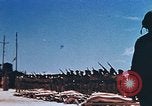 Image of Religious services at a bomb crater on Midway Island Pacific Ocean, 1942, second 44 stock footage video 65675071189