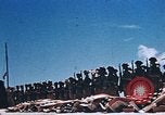 Image of Religious services at a bomb crater on Midway Island Pacific Ocean, 1942, second 49 stock footage video 65675071189