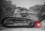 Image of Renault FT tank runs down a street sign Western Front, 1918, second 19 stock footage video 65675071196