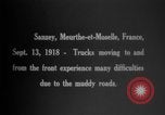 Standbild Lkw Sanzey Meurthe-et-Moselle Frankreich, 1918, aus Sekunde 3 historischem Filmmaterial Videoclip 65675071197