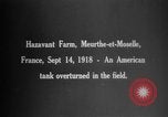 Standbild tanks Manövrieren Meurthe-et-Moselle Frankreich, 1918, aus Sekunde 1 historischem Filmmaterial Videoclip 65675071200