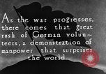 Image of German volunteers drill in World War I Europe, 1916, second 1 stock footage video 65675071211