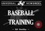 Image of NY Yankees and NY Giants in baseball spring training Atlantic City New Jersey USA, 1944, second 7 stock footage video 65675071249