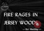 Image of forest fire New Jersey United States USA, 1944, second 1 stock footage video 65675071254