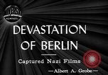 Image ruines Berlin Allemagne, 1944, de la seconde 3 séquences d'archives historiques vidéo 65675071259
