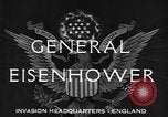 Standbild Dwight D Eisenhower Vereinigtes Königreich, 1944, aus Sekunde 4 historischem Filmmaterial Videoclip 65675071260