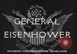 Standbild Dwight D Eisenhower Vereinigtes Königreich, 1944, aus Sekunde 5 historischem Filmmaterial Videoclip 65675071260