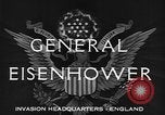 Standbild Dwight D Eisenhower Vereinigtes Königreich, 1944, aus Sekunde 6 historischem Filmmaterial Videoclip 65675071260