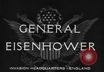 Standbild Dwight D Eisenhower Vereinigtes Königreich, 1944, aus Sekunde 7 historischem Filmmaterial Videoclip 65675071260