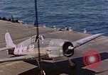 Standbild US Navy Squadron VF-16 an Bord der USS Lexington (CV-16) Pazifik, 1944, aus Sekunde 3 historischem Filmmaterial Videoclip 65675071281