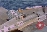 Standbild US Navy Squadron VF-16 an Bord der USS Lexington (CV-16) Pazifik, 1944, aus Sekunde 7 historischem Filmmaterial Videoclip 65675071281
