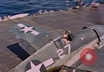 Standbild US Navy Squadron VF-16 an Bord der USS Lexington (CV-16) Pazifik, 1944, aus Sekunde 15 historischem Filmmaterial Videoclip 65675071281