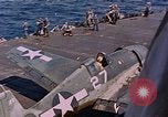 Standbild US Navy Squadron VF-16 an Bord der USS Lexington (CV-16) Pazifik, 1944, aus Sekunde 16 historischem Filmmaterial Videoclip 65675071281