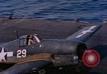 Standbild US Navy Squadron VF-16 an Bord der USS Lexington (CV-16) Pazifik, 1944, aus Sekunde 19 historischem Filmmaterial Videoclip 65675071281