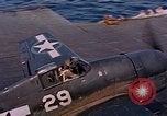 Standbild US Navy Squadron VF-16 an Bord der USS Lexington (CV-16) Pazifik, 1944, aus Sekunde 22 historischem Filmmaterial Videoclip 65675071281