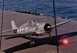 Standbild US Navy Squadron VF-16 an Bord der USS Lexington (CV-16) Pazifik, 1944, aus Sekunde 26 historischem Filmmaterial Videoclip 65675071281