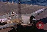 Standbild US Navy Squadron VF-16 an Bord der USS Lexington (CV-16) Pazifik, 1944, aus Sekunde 35 historischem Filmmaterial Videoclip 65675071281