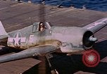 Standbild US Navy Squadron VF-16 an Bord der USS Lexington (CV-16) Pazifik, 1944, aus Sekunde 55 historischem Filmmaterial Videoclip 65675071281