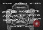Standbild Ford automobile Anlagenerweiterung bei Depressionen Dearborn Michigan USA, 1932, aus Sekunde 3 historischem Filmmaterial Videoclip 65675071314