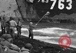 Image of beachhead activities Iwo Jima, 1945, second 31 stock footage video 65675071352