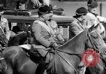 Image of Benito Mussolini and entourage on Horseback Italy, 1925, second 34 stock footage video 65675071385