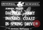 Standbild Narzissen Sumner Washington USA, 1941, aus Sekunde 6 historischem Filmmaterial Videoclip 65675071394
