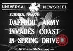 Standbild Narzissen Sumner Washington USA, 1941, aus Sekunde 7 historischem Filmmaterial Videoclip 65675071394