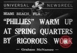 Image of Philadelphia Phillies Miami Beach Florida USA, 1941, second 1 stock footage video 65675071399