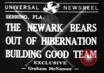 Image of Newark Bears Sebring Florida USA, 1941, second 1 stock footage video 65675071400