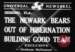 Image of Newark Bears Sebring Florida USA, 1941, second 4 stock footage video 65675071400