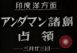 Standbild japanische Soldaten besetzen Port Blair Andoman Inseln Andamanen Inseln, 1942, aus Sekunde 1 historischem Filmmaterial Videoclip 65675071423