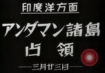 Standbild japanische Soldaten besetzen Port Blair Andoman Inseln Andamanen Inseln, 1942, aus Sekunde 5 historischem Filmmaterial Videoclip 65675071423