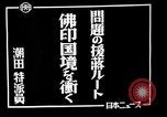 Standbild animierte Karte zeigt die Pfade der japanischen Besatzung Hanoi französischen Indochina, 1940, aus Sekunde 5 historischem Filmmaterial Videoclip 65675071426