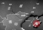Standbild animierte Karte zeigt die Pfade der japanischen Besatzung Hanoi französischen Indochina, 1940, aus Sekunde 8 historischem Filmmaterial Videoclip 65675071426