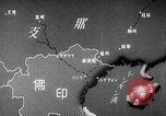 Standbild animierte Karte zeigt die Pfade der japanischen Besatzung Hanoi französischen Indochina, 1940, aus Sekunde 9 historischem Filmmaterial Videoclip 65675071426
