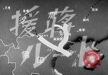 Standbild animierte Karte zeigt die Pfade der japanischen Besatzung Hanoi französischen Indochina, 1940, aus Sekunde 14 historischem Filmmaterial Videoclip 65675071426