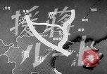 Standbild animierte Karte zeigt die Pfade der japanischen Besatzung Hanoi französischen Indochina, 1940, aus Sekunde 15 historischem Filmmaterial Videoclip 65675071426
