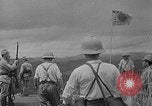 Standbild animierte Karte zeigt die Pfade der japanischen Besatzung Hanoi französischen Indochina, 1940, aus Sekunde 62 historischem Filmmaterial Videoclip 65675071426