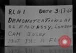 Image of demonstrations against Vietnam War London England United Kingdom, 1968, second 6 stock footage video 65675071476