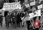 Image of demonstrations against Vietnam War London England United Kingdom, 1968, second 28 stock footage video 65675071476