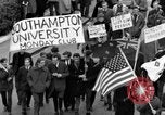 Image of demonstrations against Vietnam War London England United Kingdom, 1968, second 29 stock footage video 65675071476