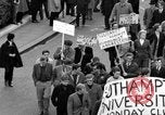 Image of demonstrations against Vietnam War London England United Kingdom, 1968, second 36 stock footage video 65675071476