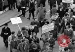 Image of demonstrations against Vietnam War London England United Kingdom, 1968, second 38 stock footage video 65675071476