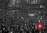 Image of British demonstrate against American involvement in Vietnam London England United Kingdom, 1968, second 53 stock footage video 65675071477