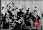 Image of fictional recreation of Mary Queen Scots death West Orange New Jersey USA, 1895, second 6 stock footage video 65675071506