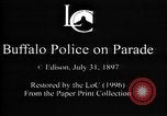 Image of Buffalo New York Police Department on parade Buffalo New York USA, 1897, second 3 stock footage video 65675071529