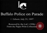 Image of Buffalo New York Police Department on parade Buffalo New York USA, 1897, second 4 stock footage video 65675071529