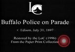 Image of Buffalo New York Police Department on parade Buffalo New York USA, 1897, second 5 stock footage video 65675071529
