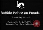 Image of Buffalo New York Police Department on parade Buffalo New York USA, 1897, second 6 stock footage video 65675071529