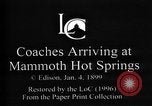 Image of Mammoth Hot Spring Hotel Wyoming United States USA, 1897, second 3 stock footage video 65675071541